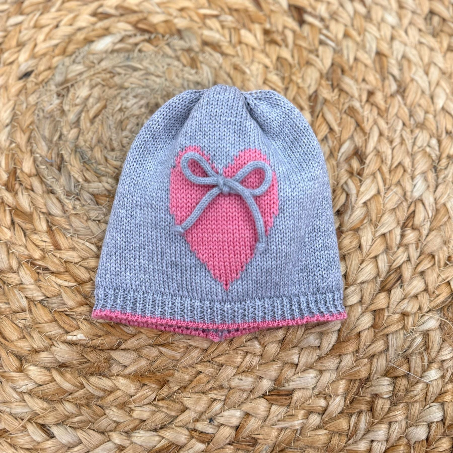 Bèbè di Almy Cappellino in Lana Cuore - Anima Kids