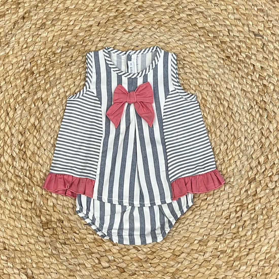 Calamaro Blusa e coulotte A righe - Anima Kids