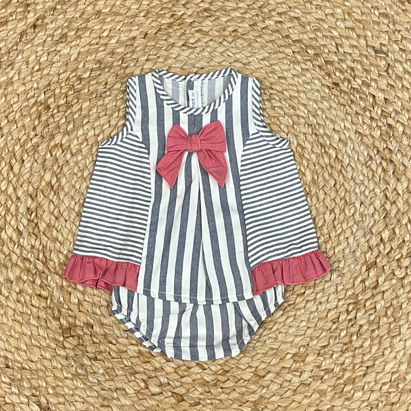 Calamaro Blusa e coulotte A righe - Anima Kids