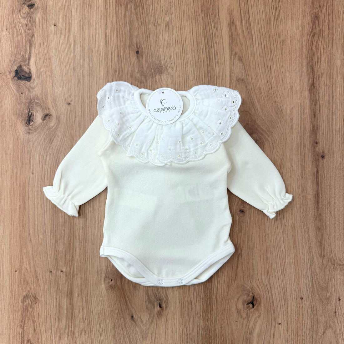 Calamaro Body collo in sangallo - Anima Kids