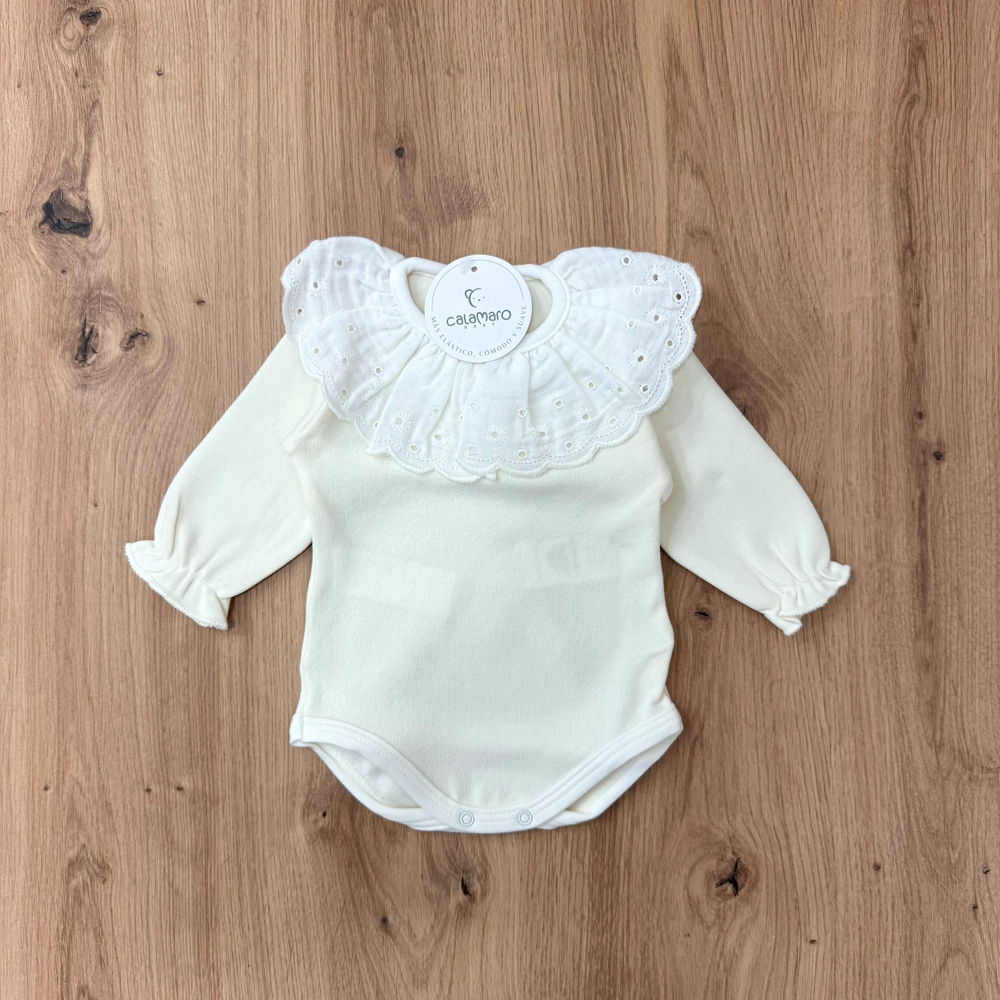 Calamaro Body collo in sangallo - Anima Kids