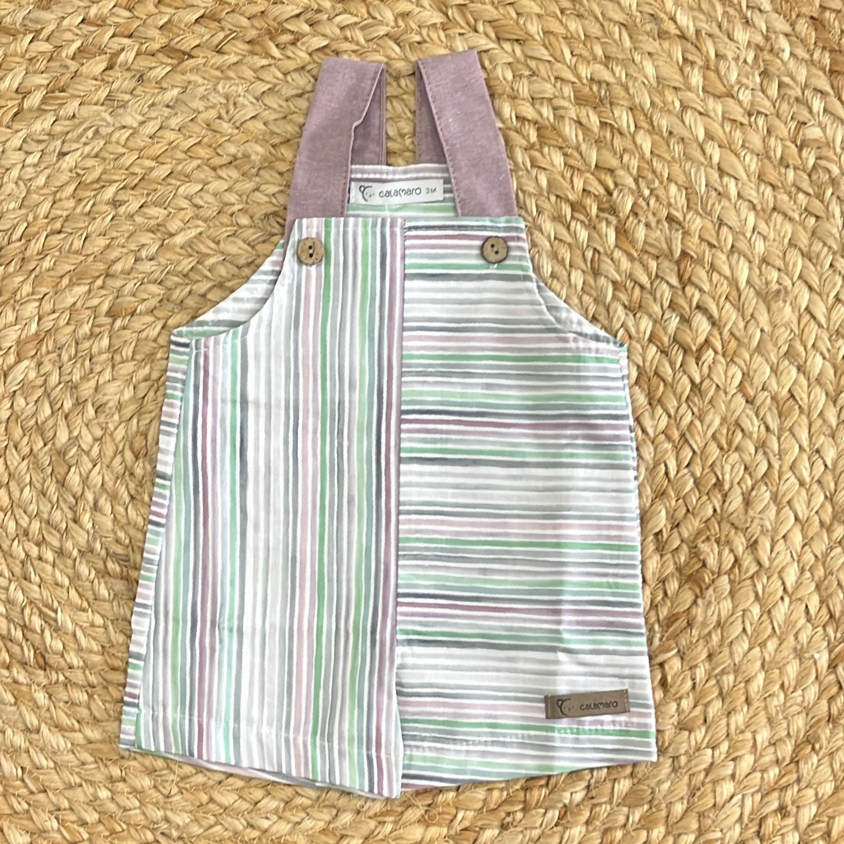 Calamaro Salopette A righe - Anima Kids