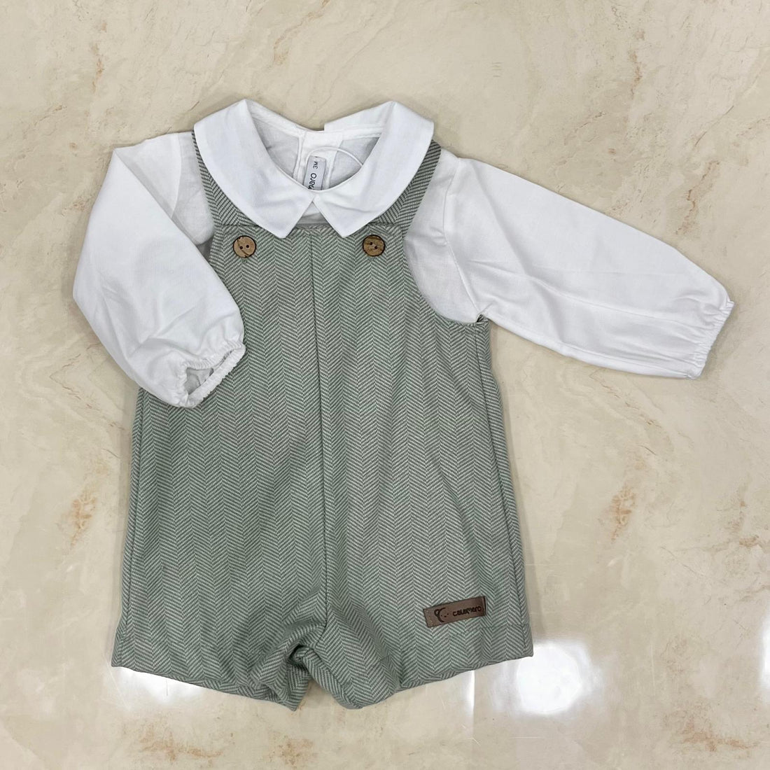 Calamaro Salopette e camicina Zigzag - Anima Kids