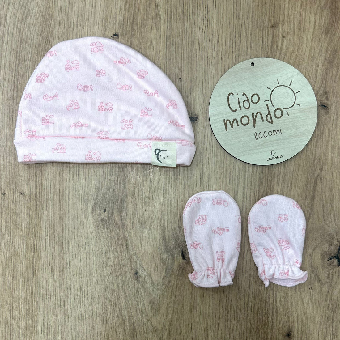 Calamaro set cappellino e muffoline - Anima Kids
