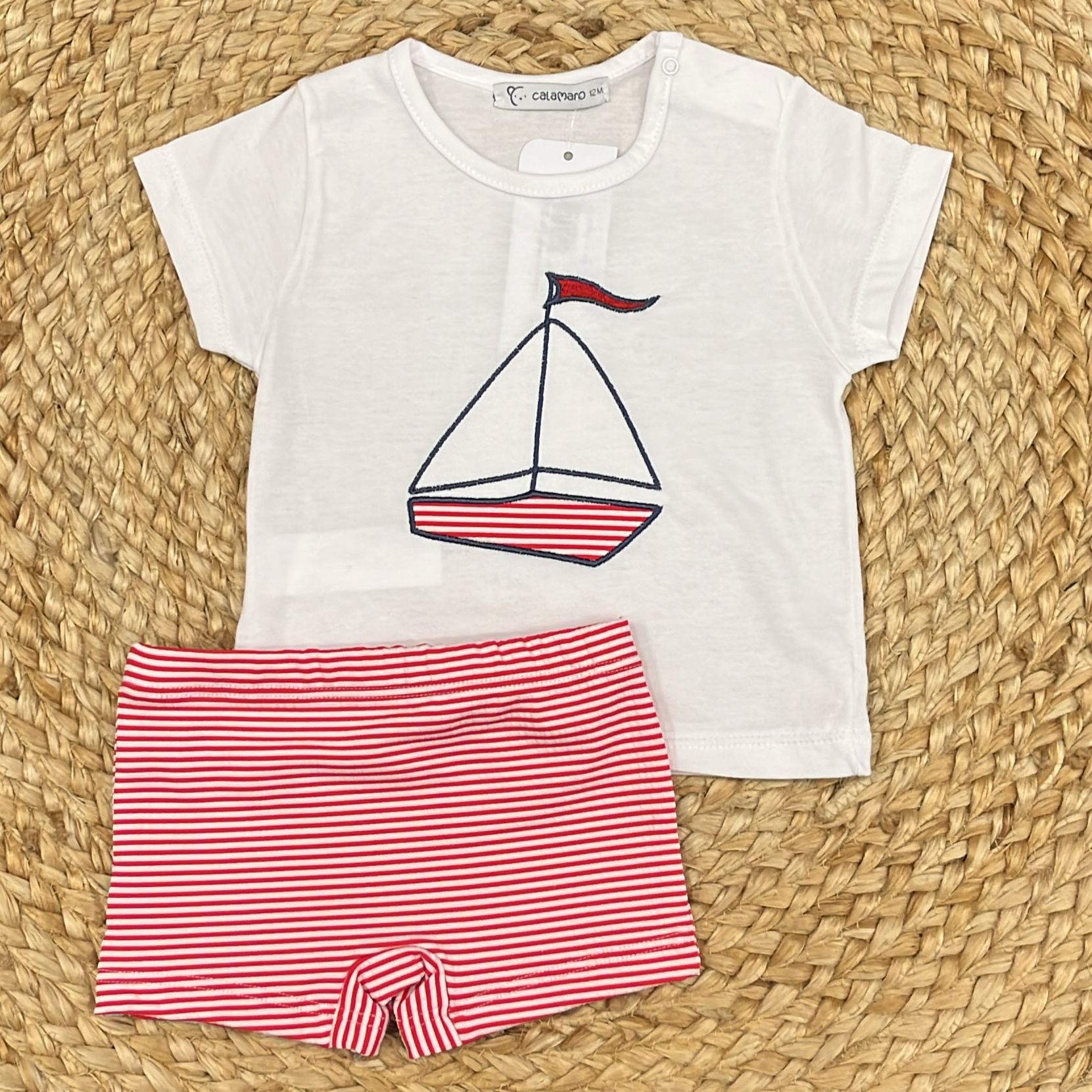 Calamaro T-shirt con costumino Barchetta - Anima Kids