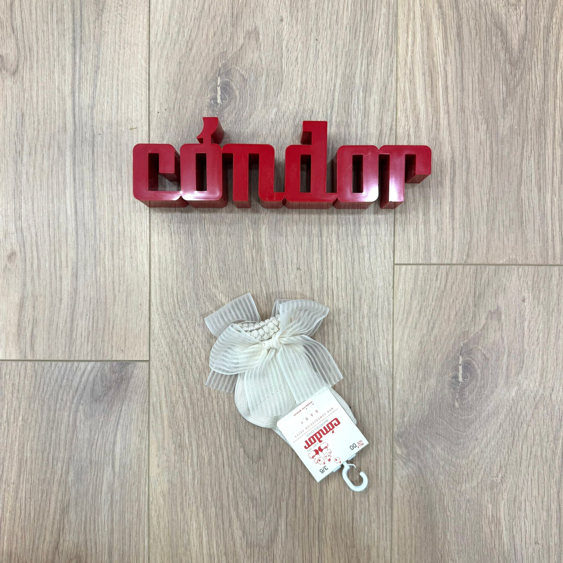 Calzino basso con fiocco in organza - Anima Kids