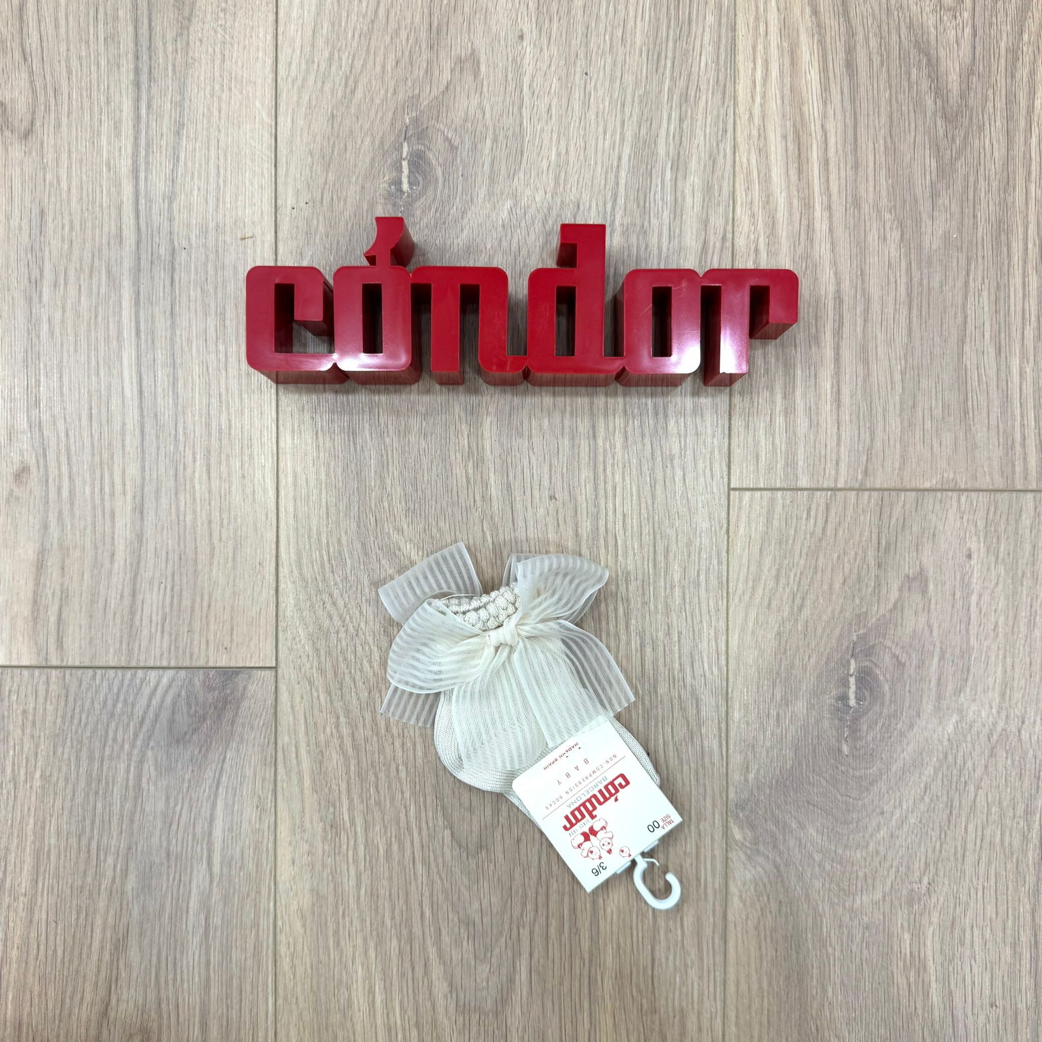 Calzino basso con fiocco in organza - Anima Kids