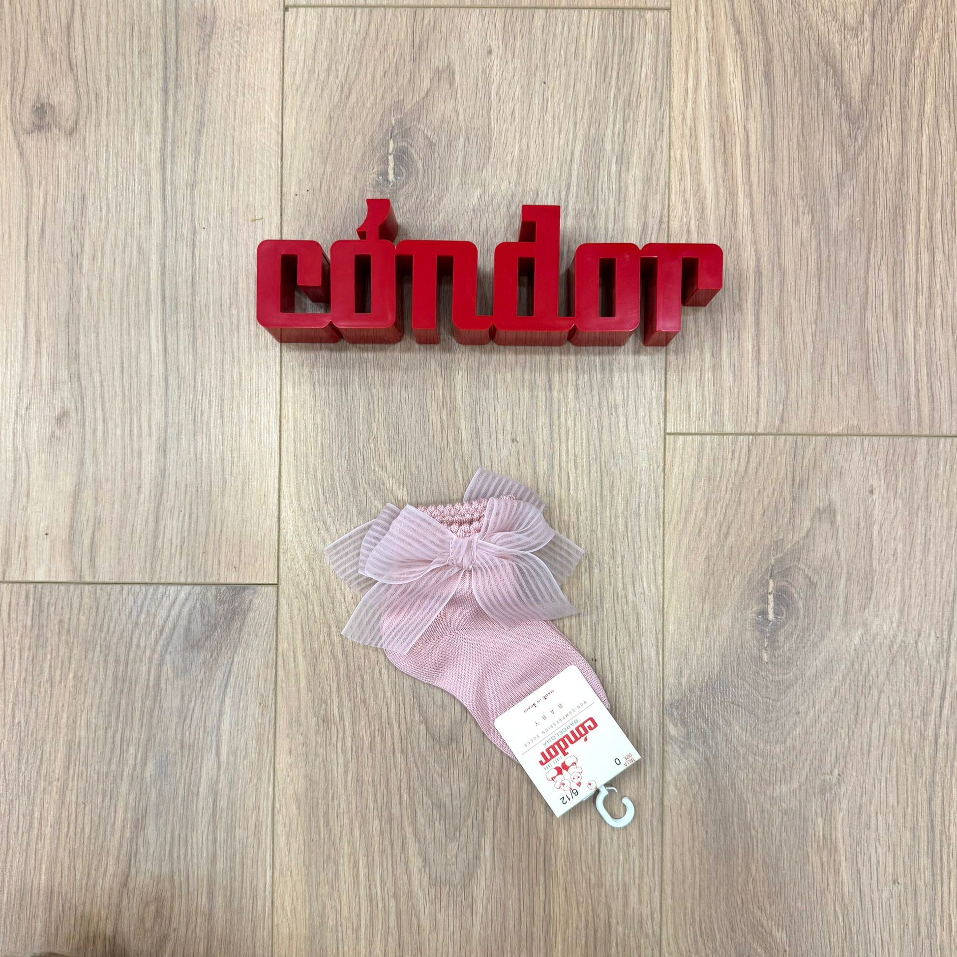 Calzino basso con fiocco in organza - Anima Kids