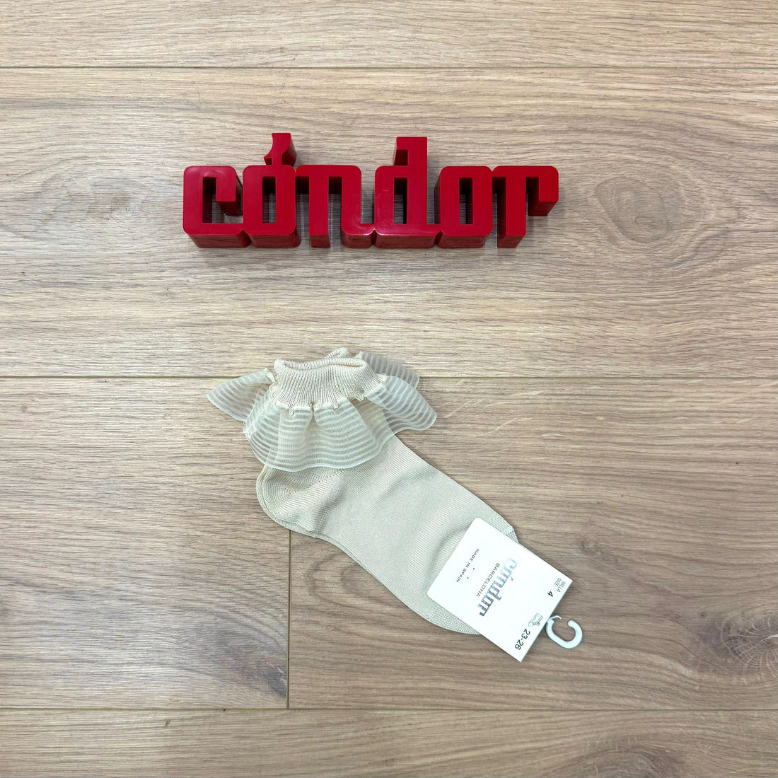 Calzino basso con rouches in organza - Anima Kids