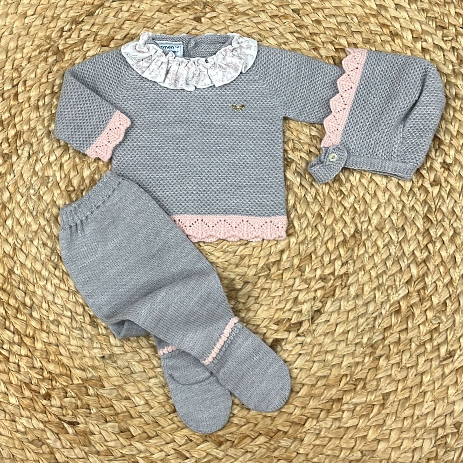 Carmen Taberner Completino con Cuffia in Lana - Anima Kids