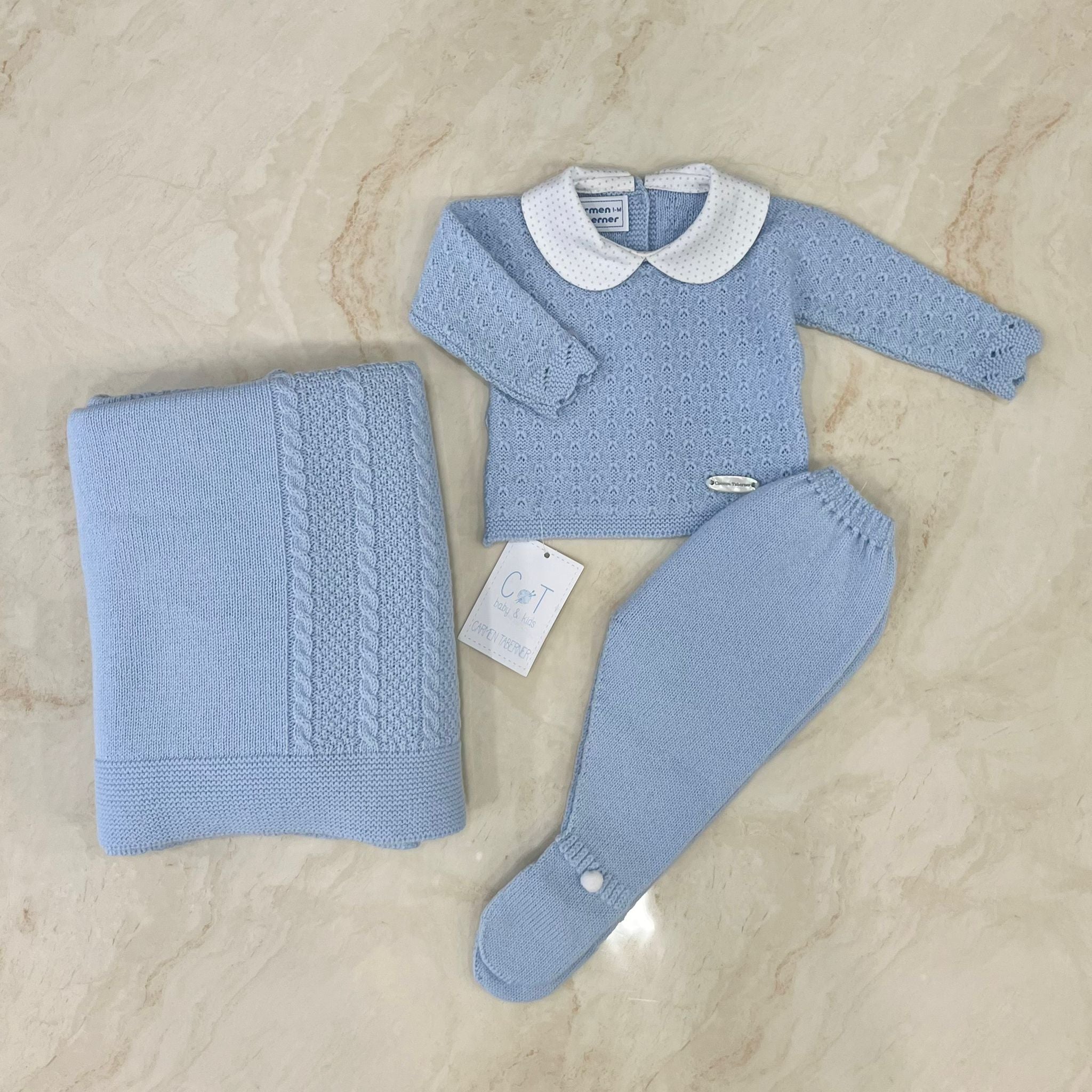 Carmen Taberner Set Nascita in Misto lana - Anima Kids