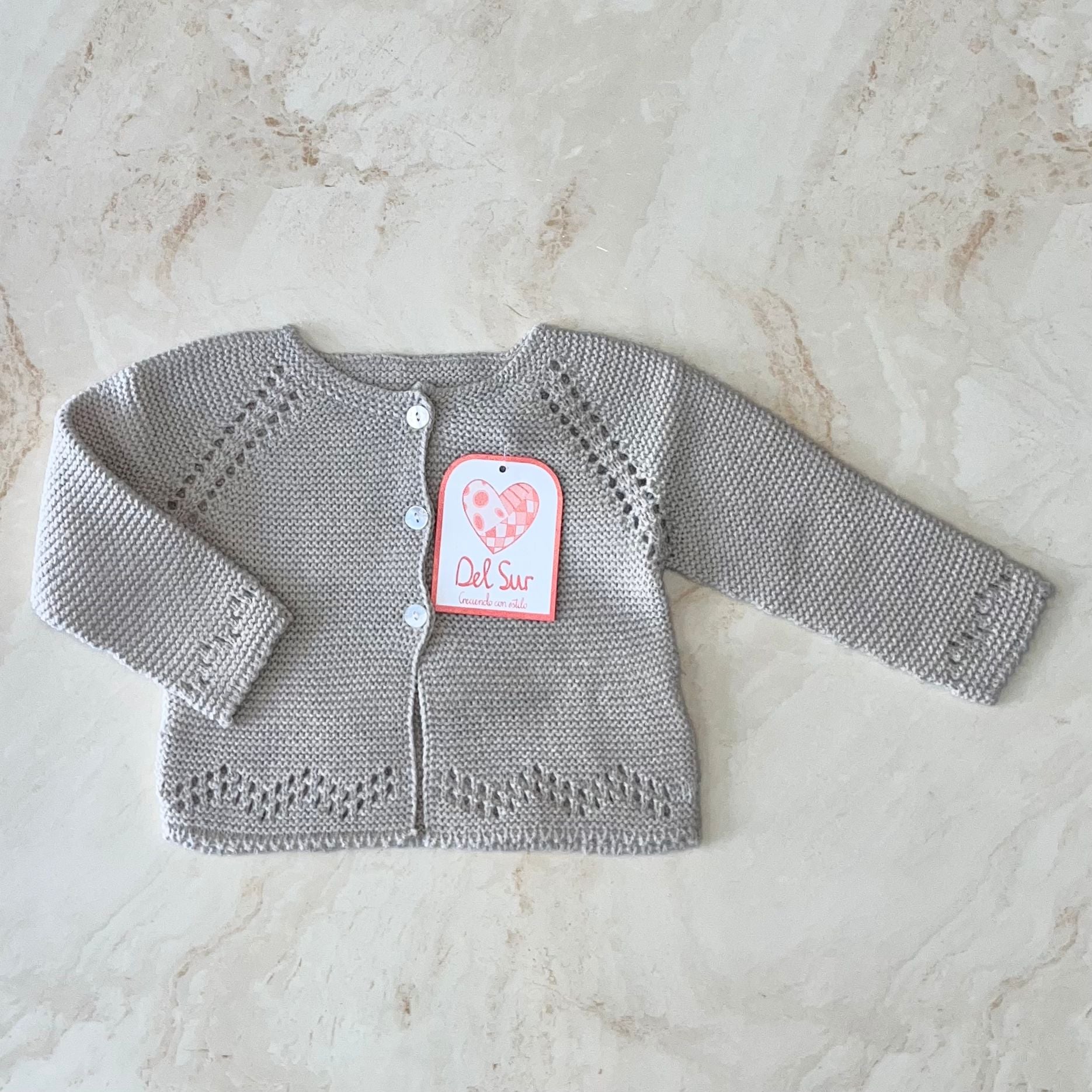Del Sur Cardigan con traforature