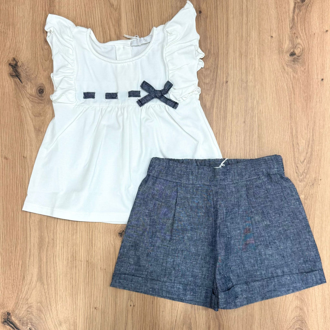 Coccodè Firenze completino in chambray - Anima Kids