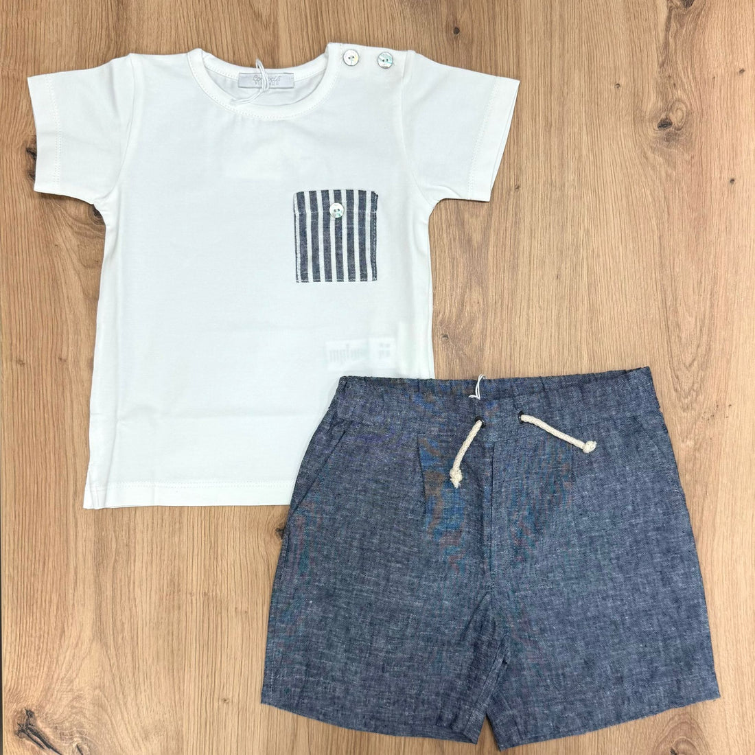 Coccodè Firenze completino in chambray - Anima Kids