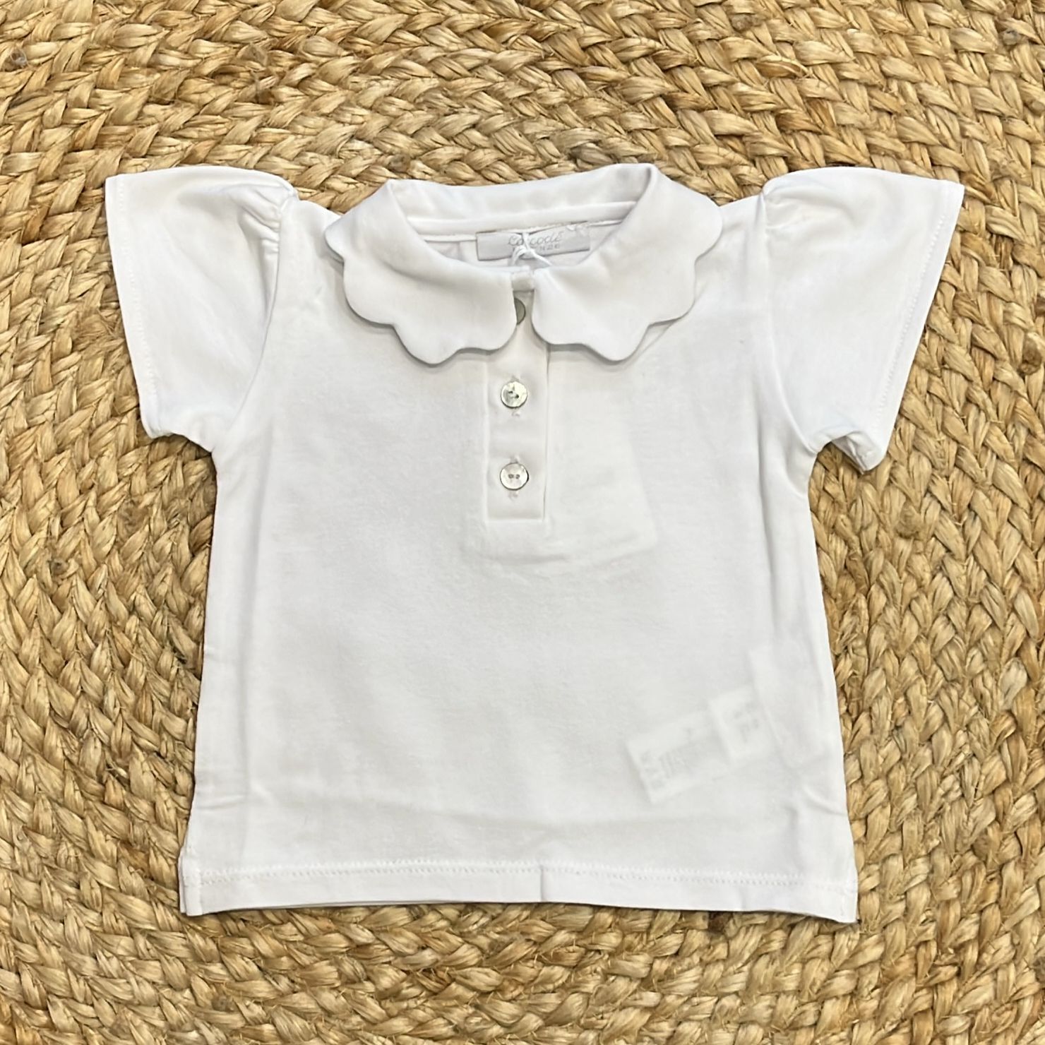 Coccodè Firenze Magliettina con collo ondulato - Anima Kids