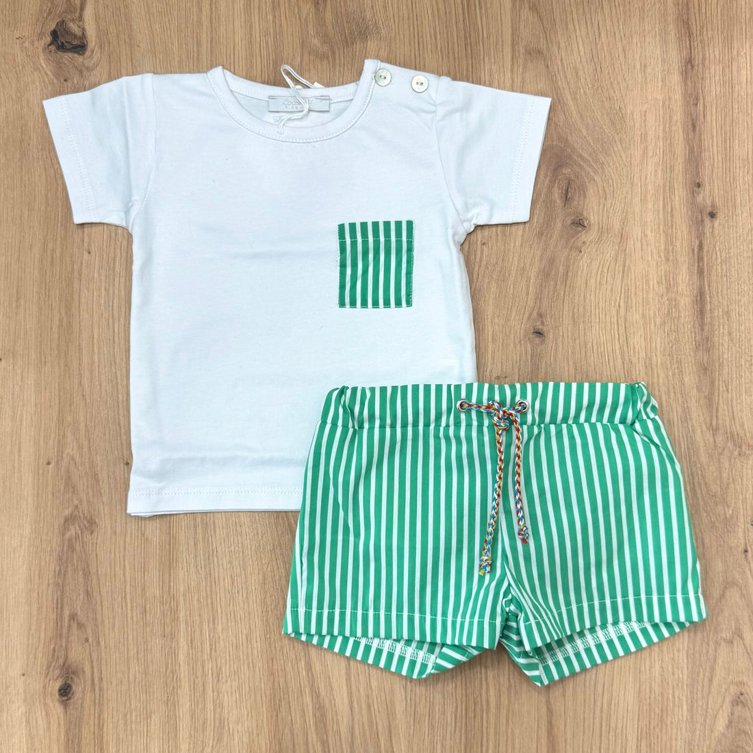 Coccodè Firenze t-shirt con costumino a righe - Anima Kids