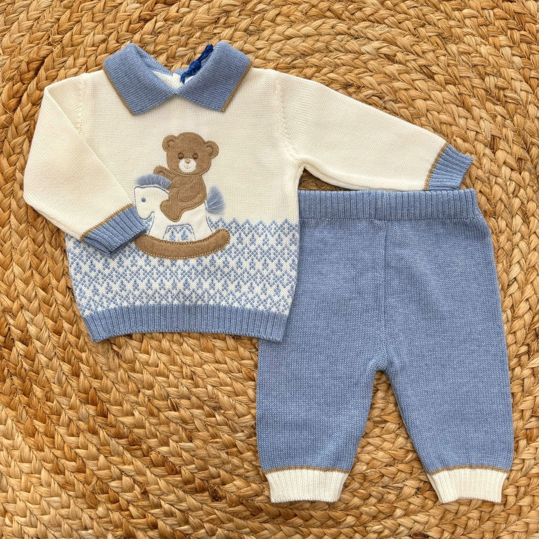 Colorichiari Completino in Lana Con cavalluccio a dondolo - Anima Kids