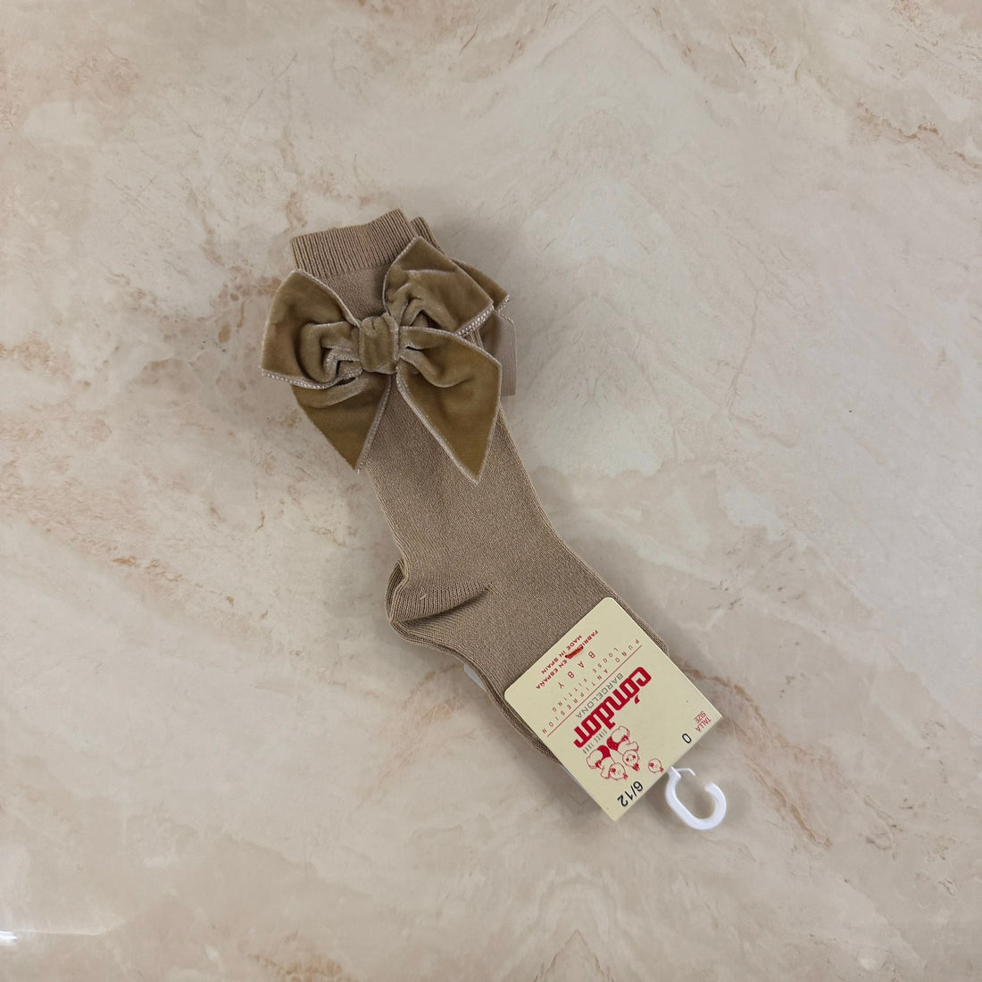 Condor Calzini alti con fiocco in Velluto - Anima Kids