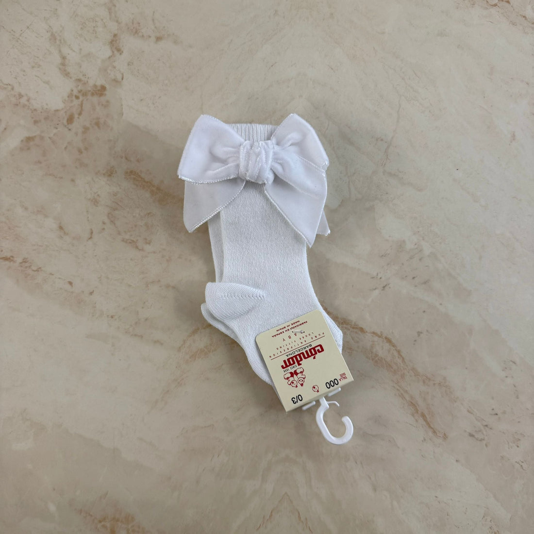 Condor Calzini alti con fiocco in Velluto - Anima Kids