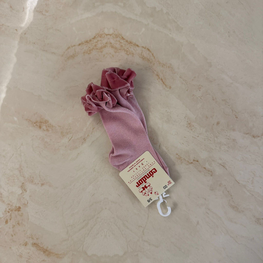 Condor Calzini alti con rouches in velluto - Anima Kids