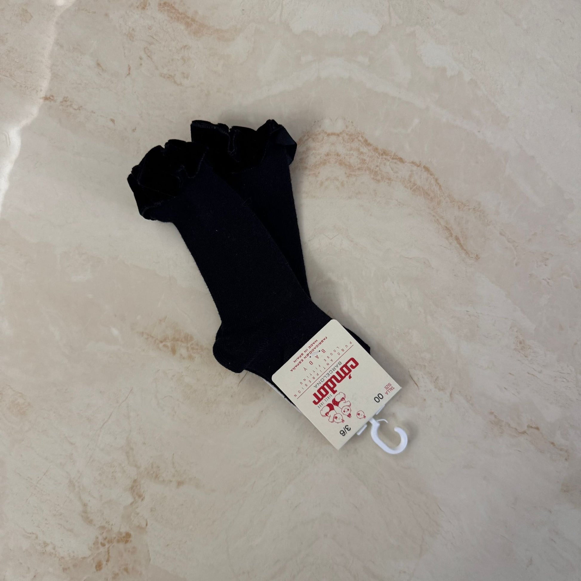 Condor Calzini alti con rouches in velluto - Anima Kids