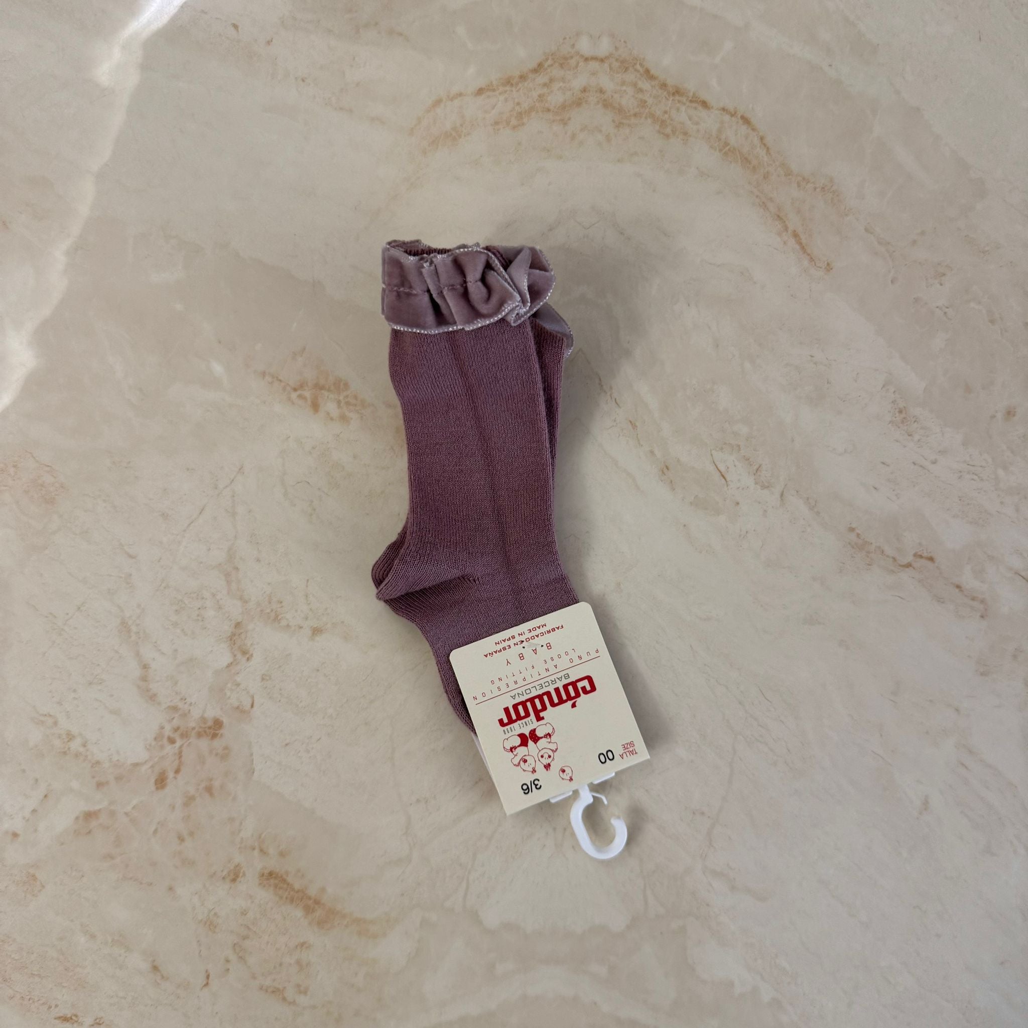 Condor Calzini alti con rouches in velluto - Anima Kids