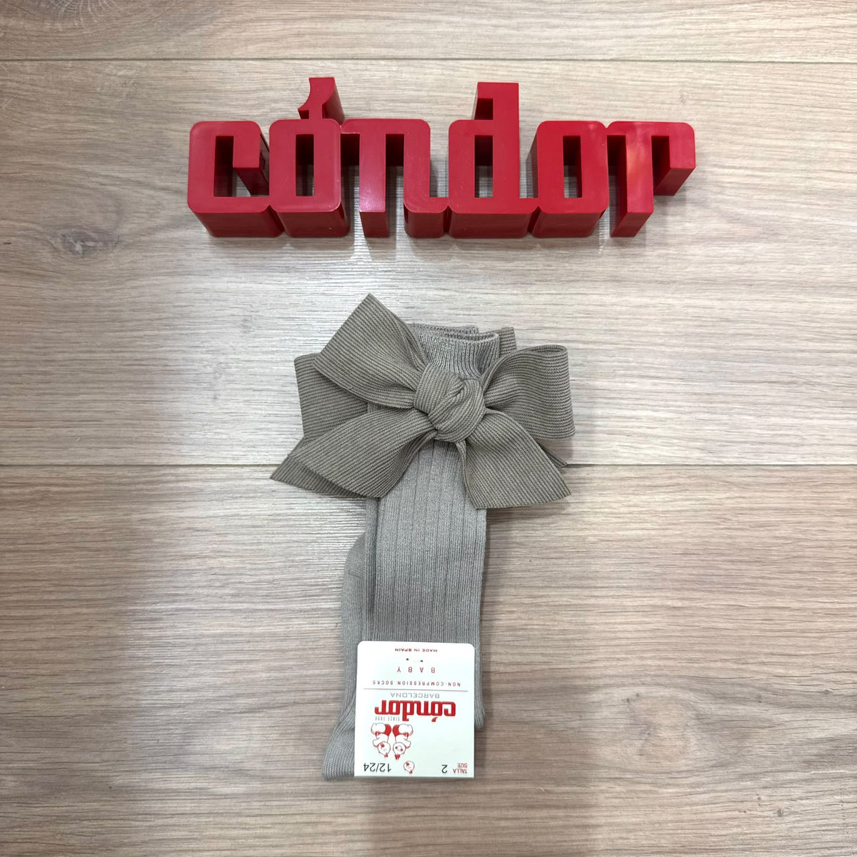 Condor calzino a coste con fiocco - Anima Kids