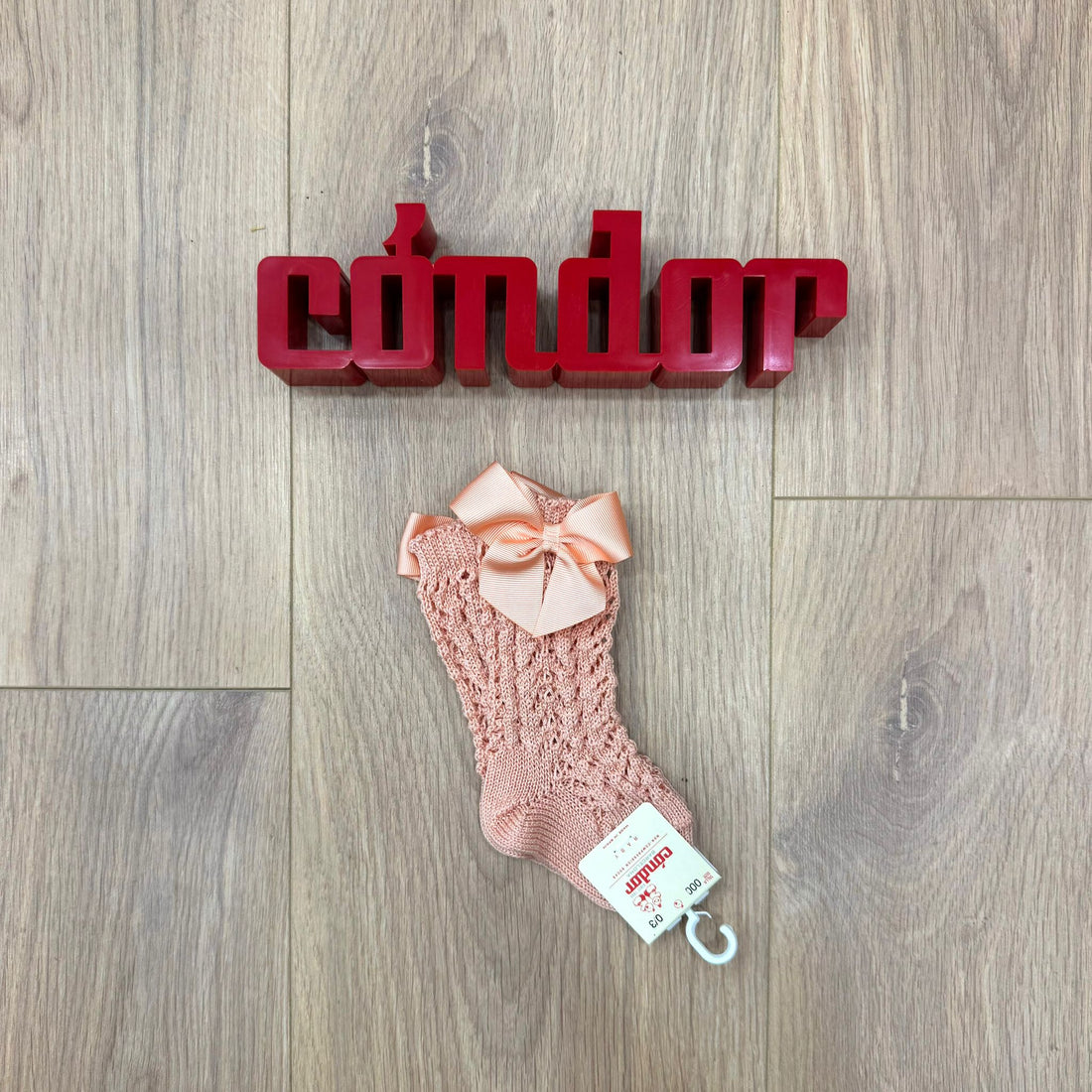 Condor calzino alto traforato con fiocco - Anima Kids