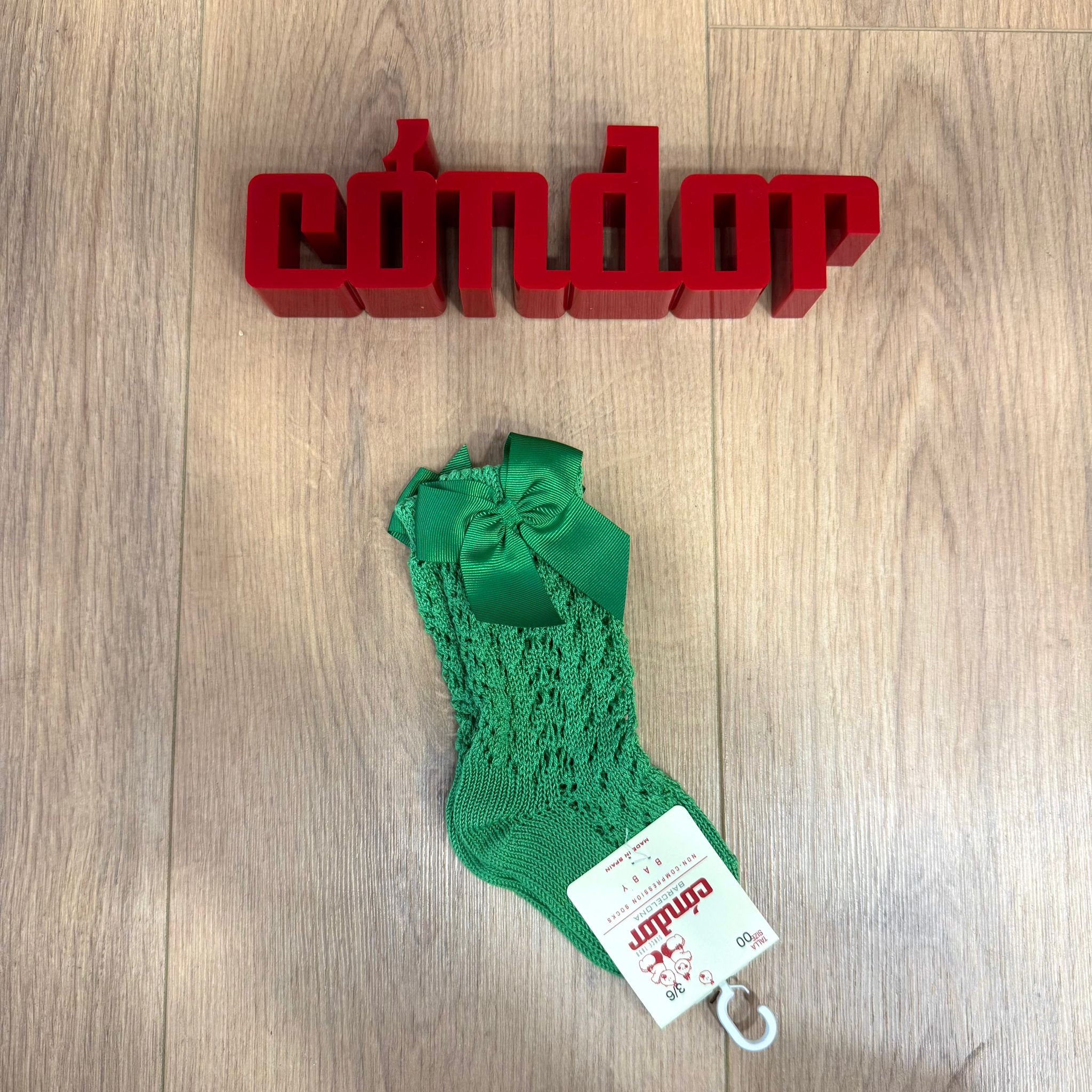 Condor calzino alto traforato con fiocco - Anima Kids