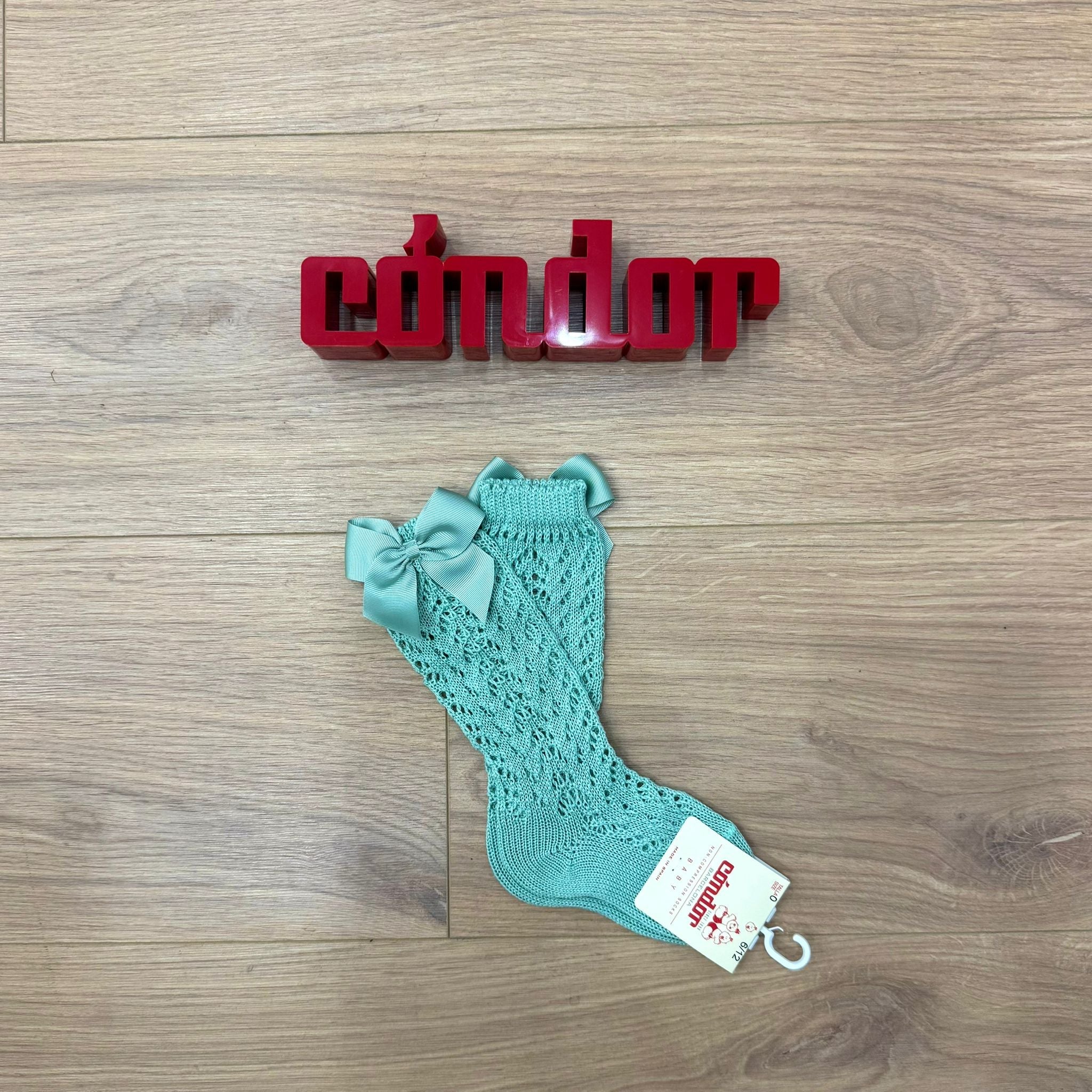 Condor calzino alto traforato con fiocco - Anima Kids