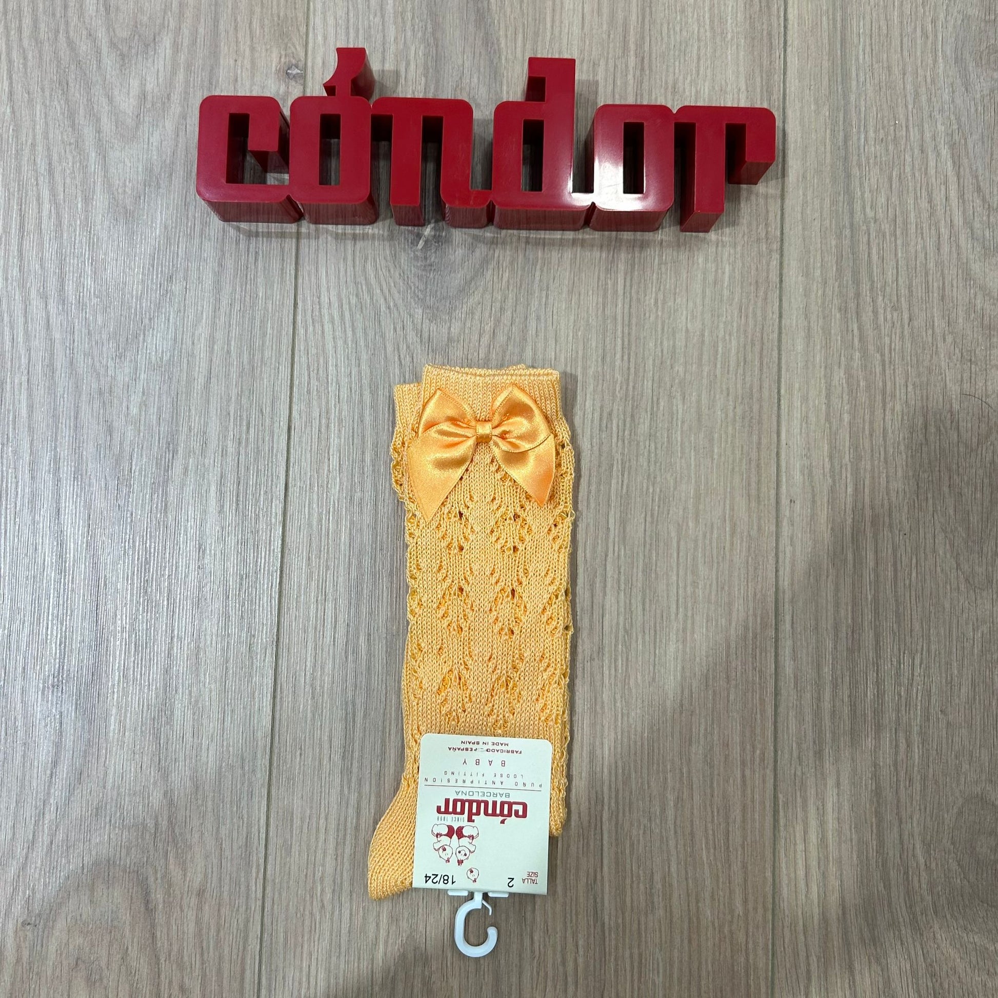 Condor calzino alto traforato con fiocco - Anima Kids