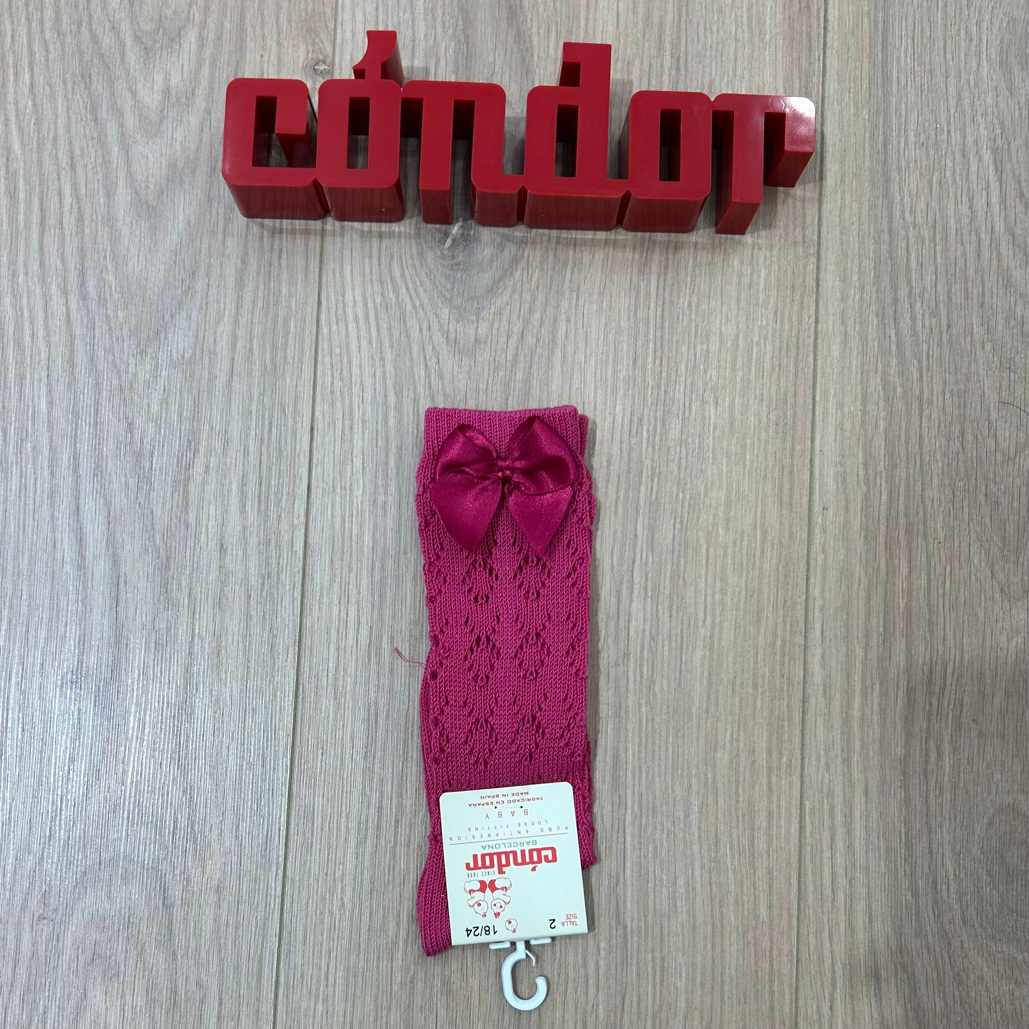 Condor calzino alto traforato con fiocco - Anima Kids