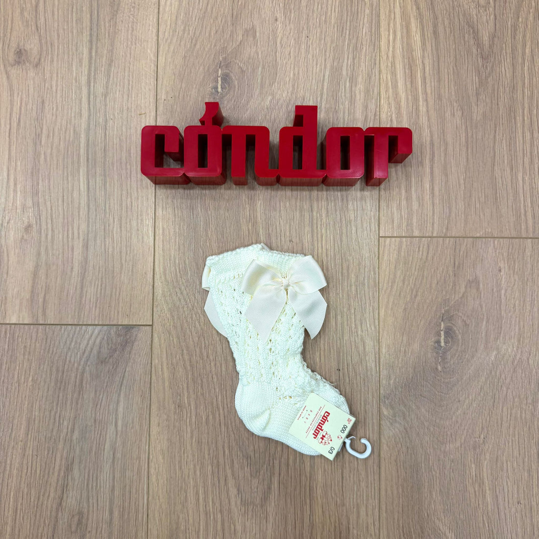 Condor calzino alto traforato con fiocco - Anima Kids
