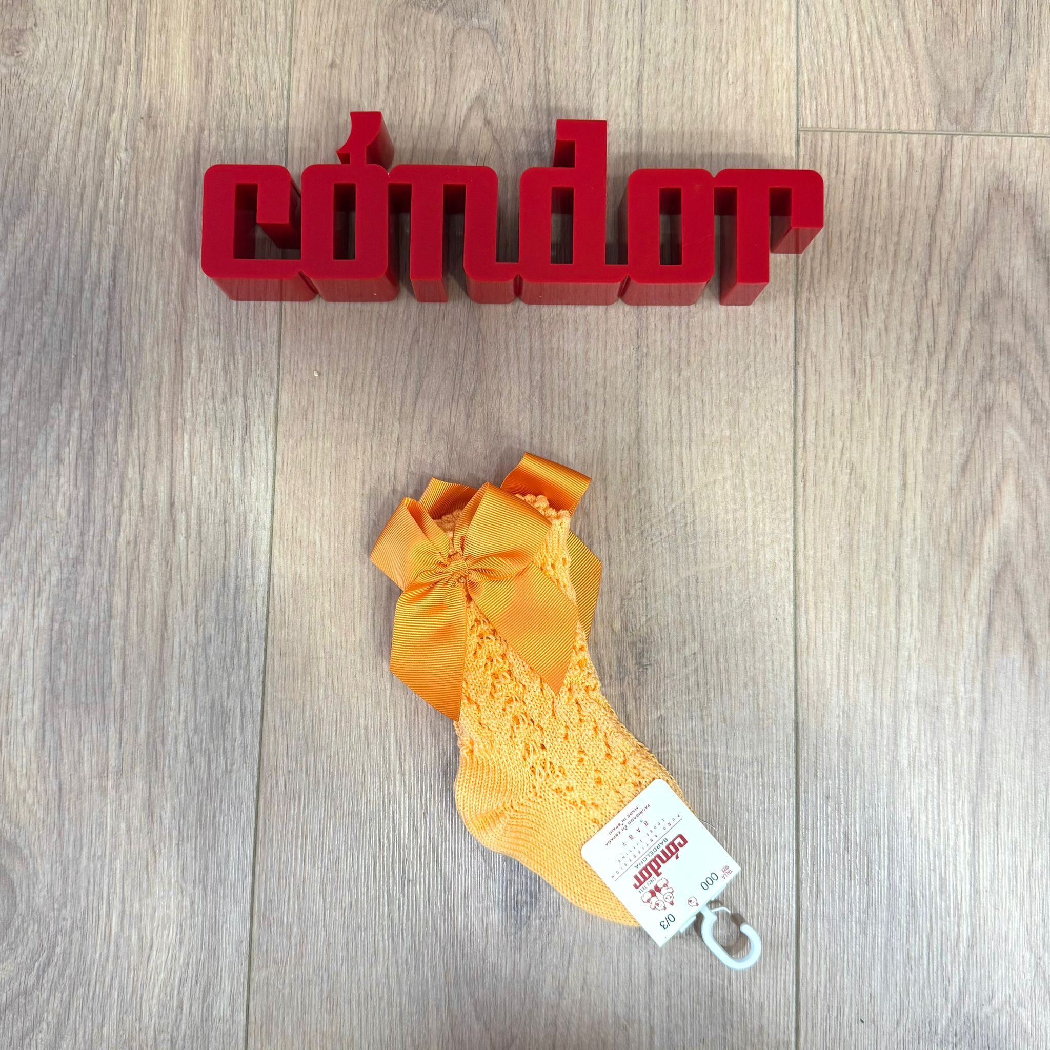Condor calzino alto traforato con fiocco - Anima Kids