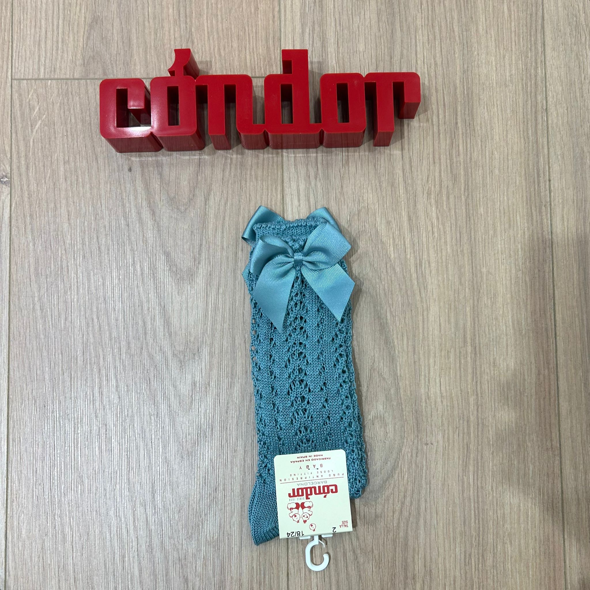 Condor calzino alto traforato con fiocco - Anima Kids