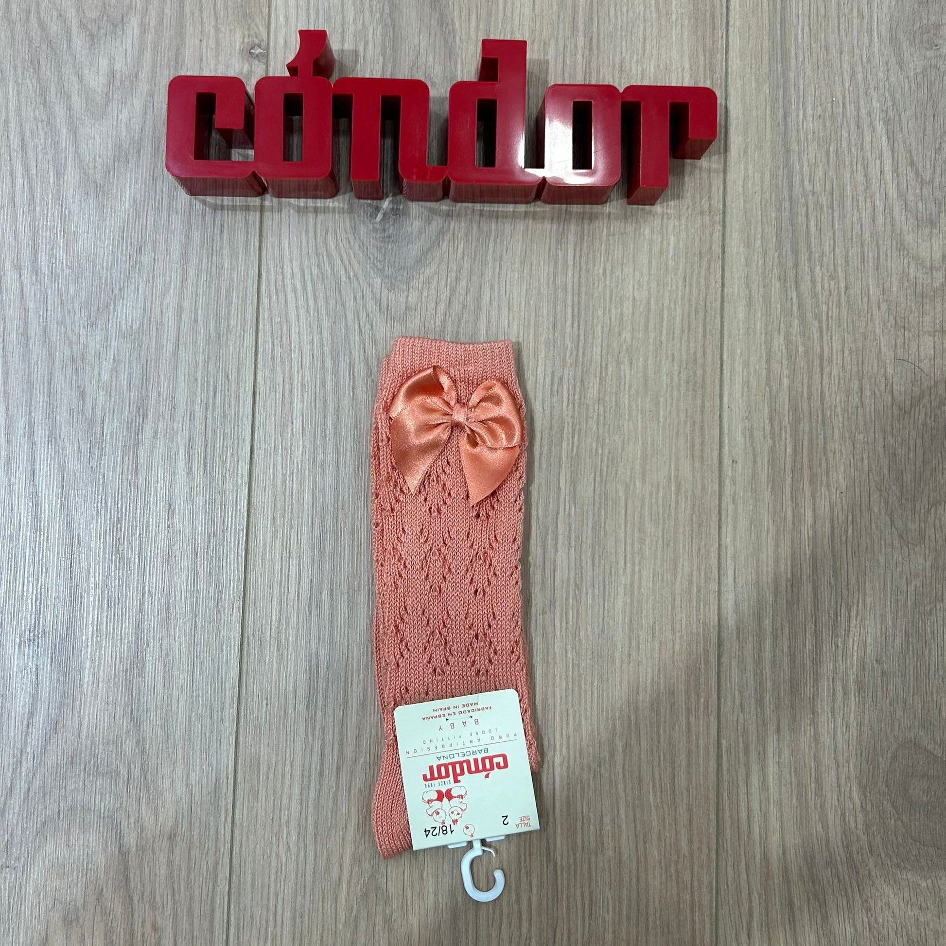 Condor calzino alto traforato con fiocco - Anima Kids