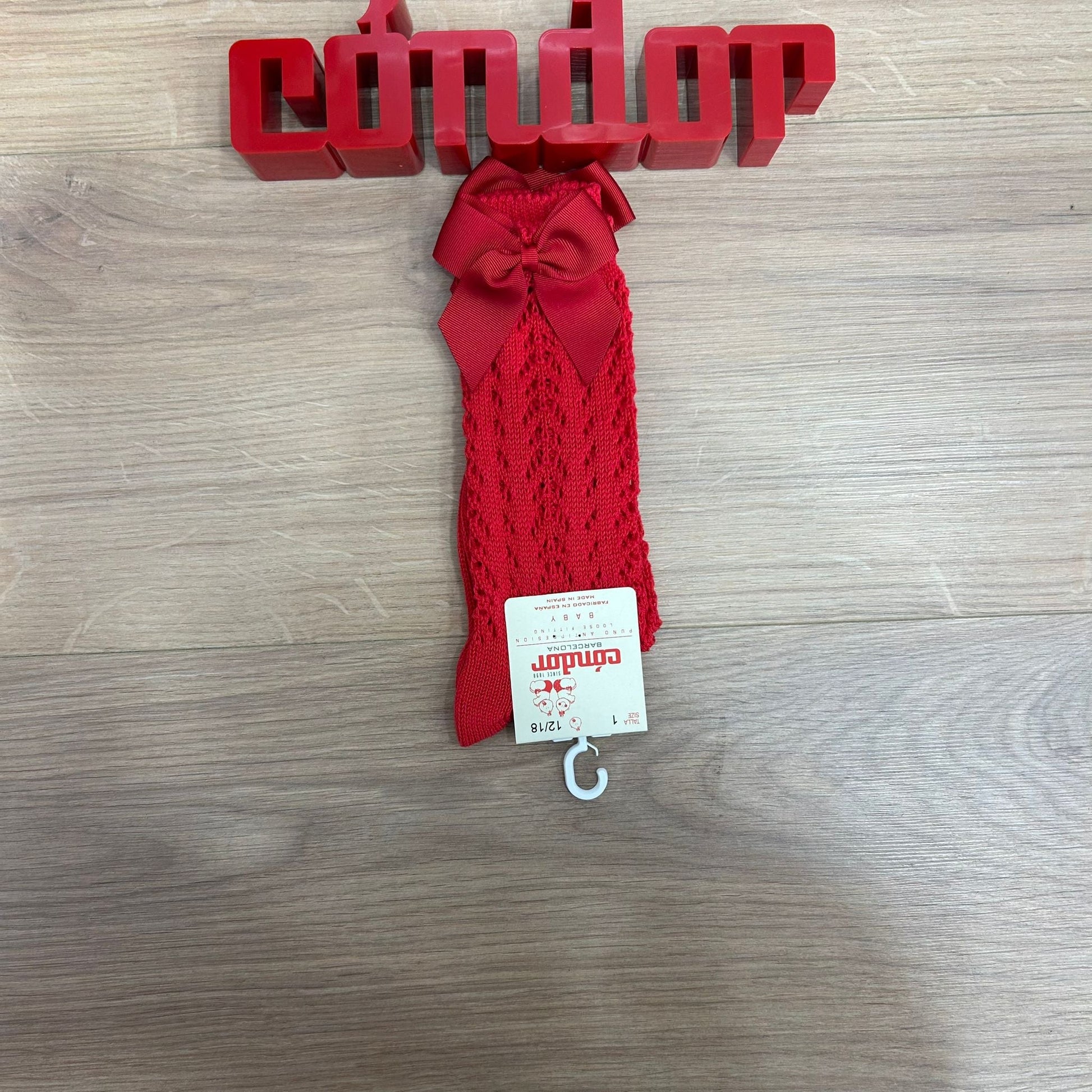 Condor calzino alto traforato con fiocco - Anima Kids