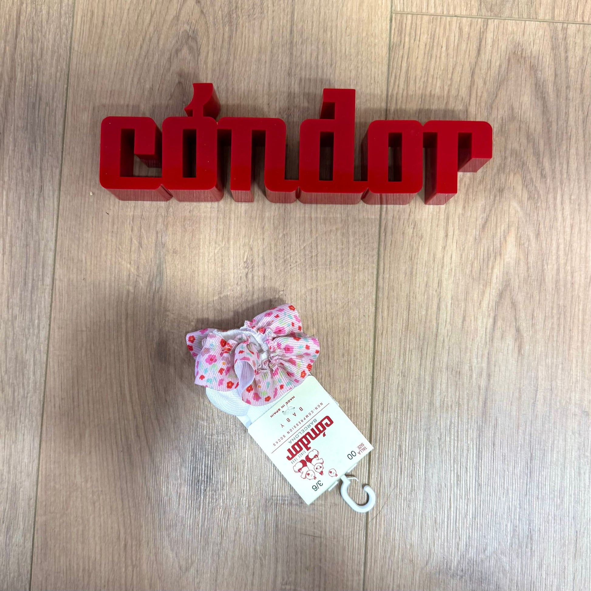 Condor calzino basso con balza floreale - Anima Kids