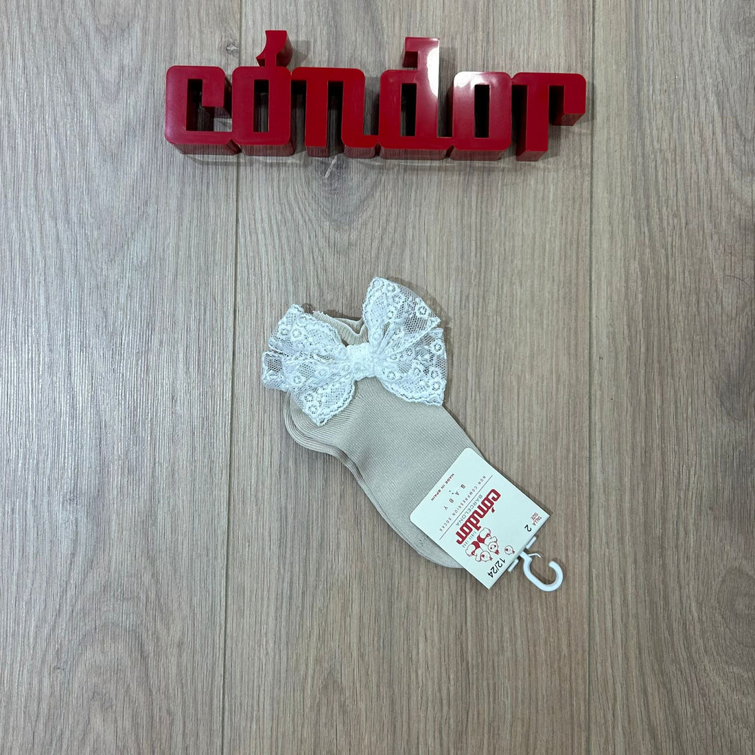 Condor calzino basso con fiocco macramè - Anima Kids