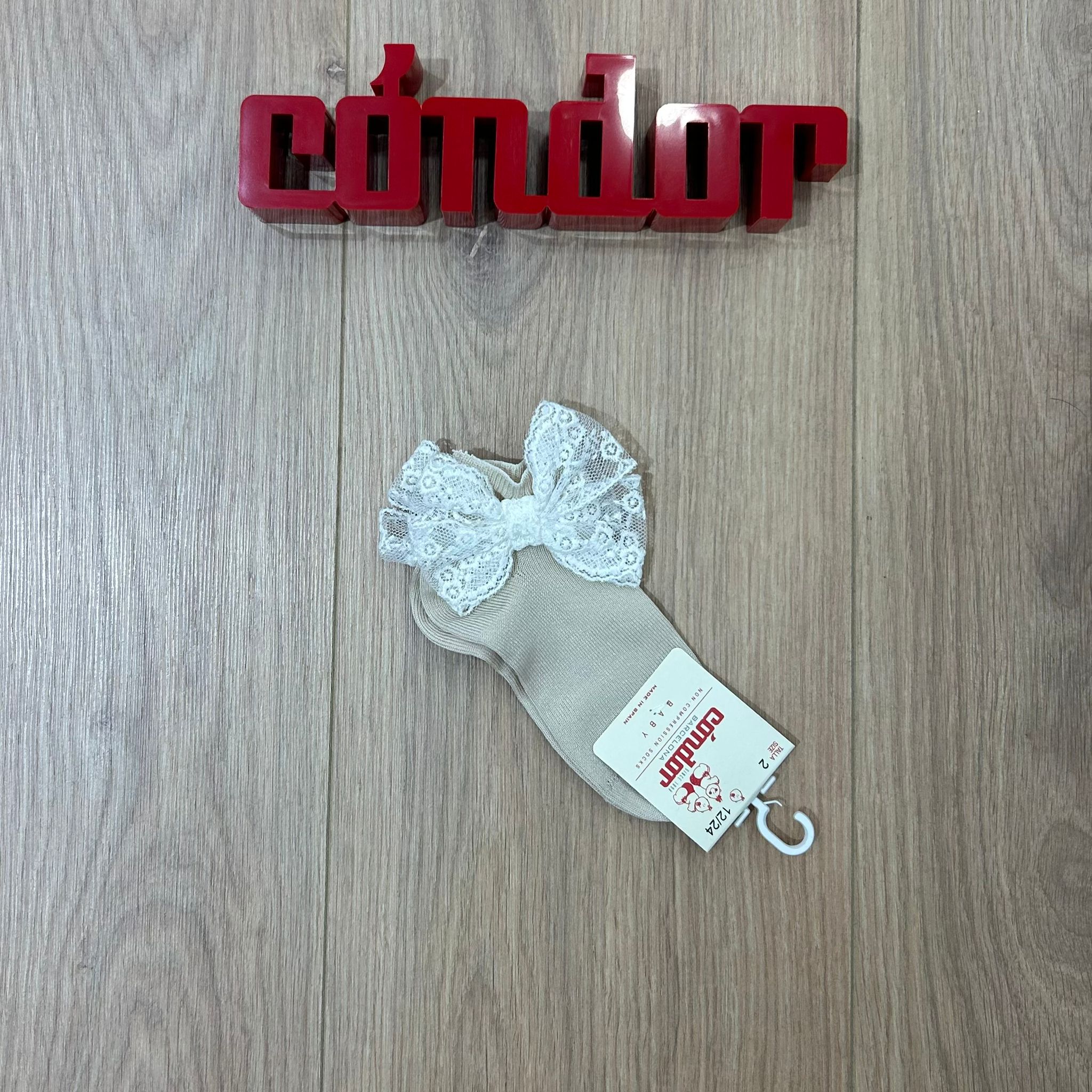 Condor calzino basso con fiocco macramè - Anima Kids