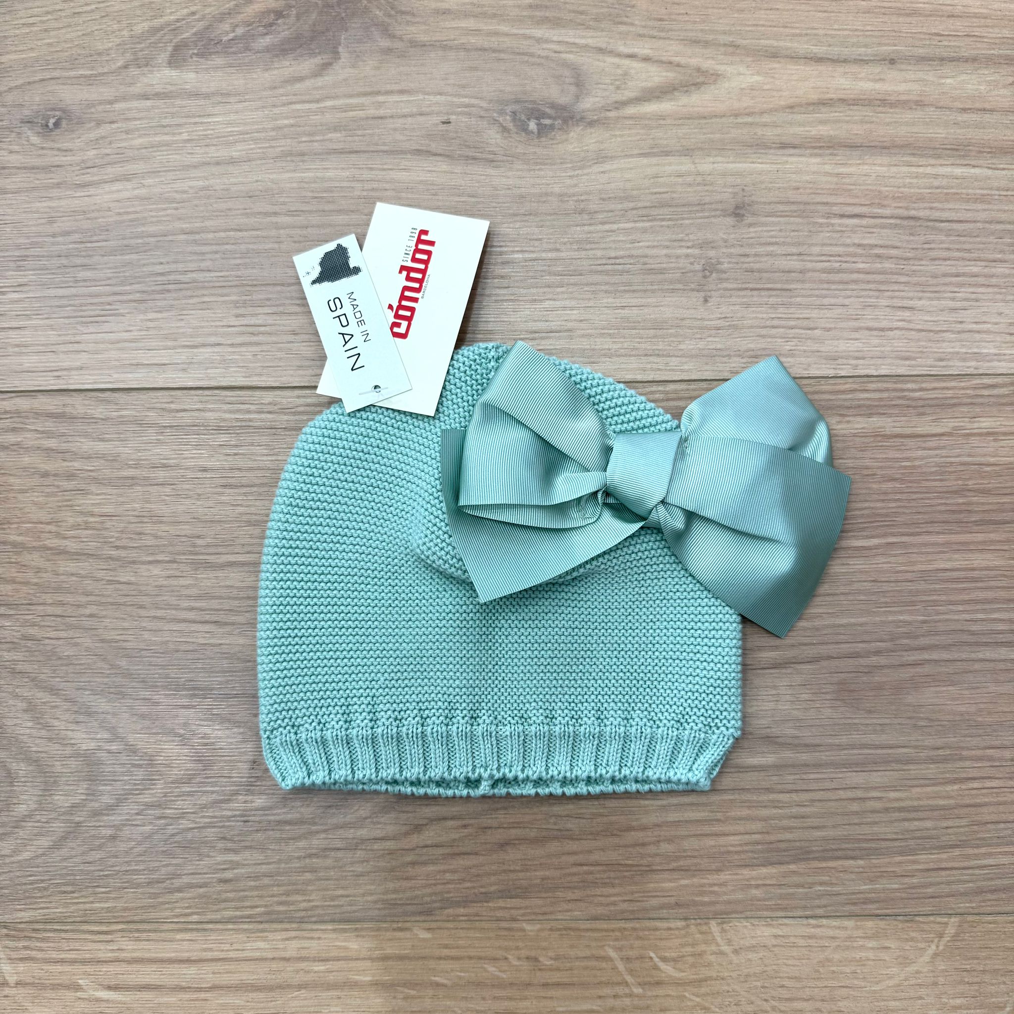 Condor cappellino con fiocco in gros grain - Anima Kids