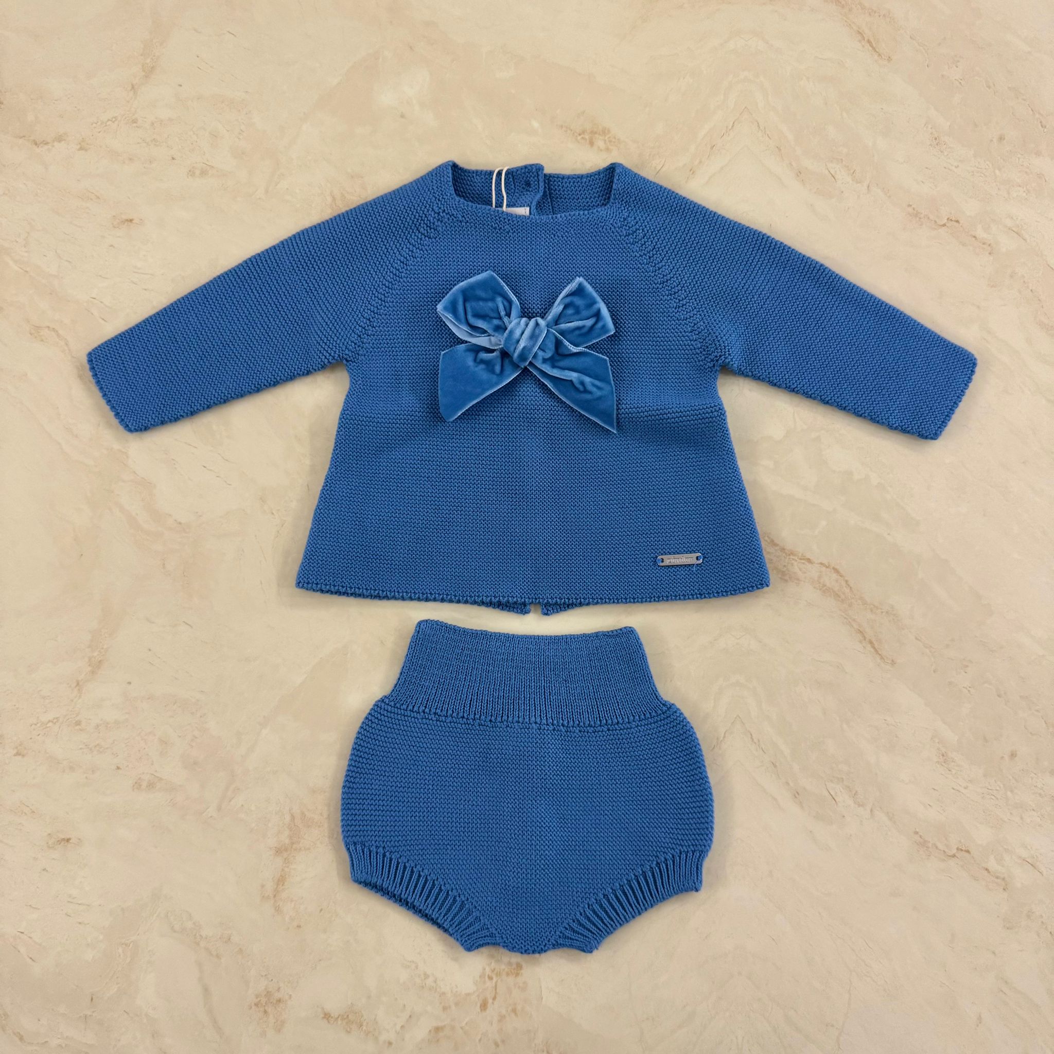 Condor Completino con fiocco in Velluto - Anima Kids