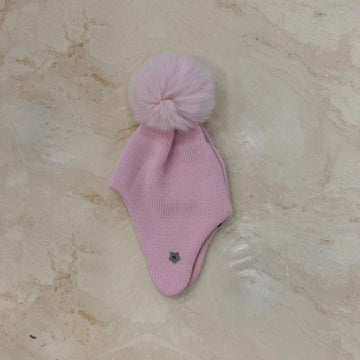 Cuffia con pompon in volpe - Anima Kids