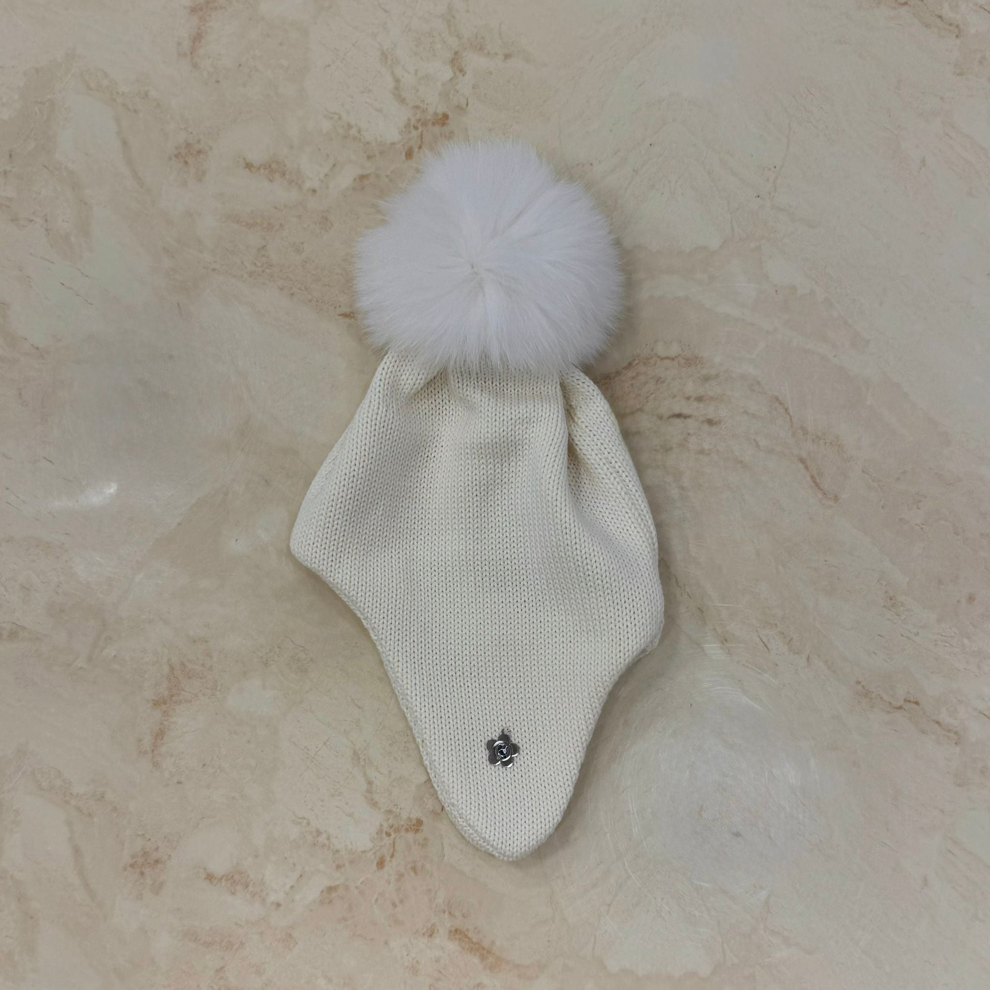 Cuffia con pompon in volpe - Anima Kids