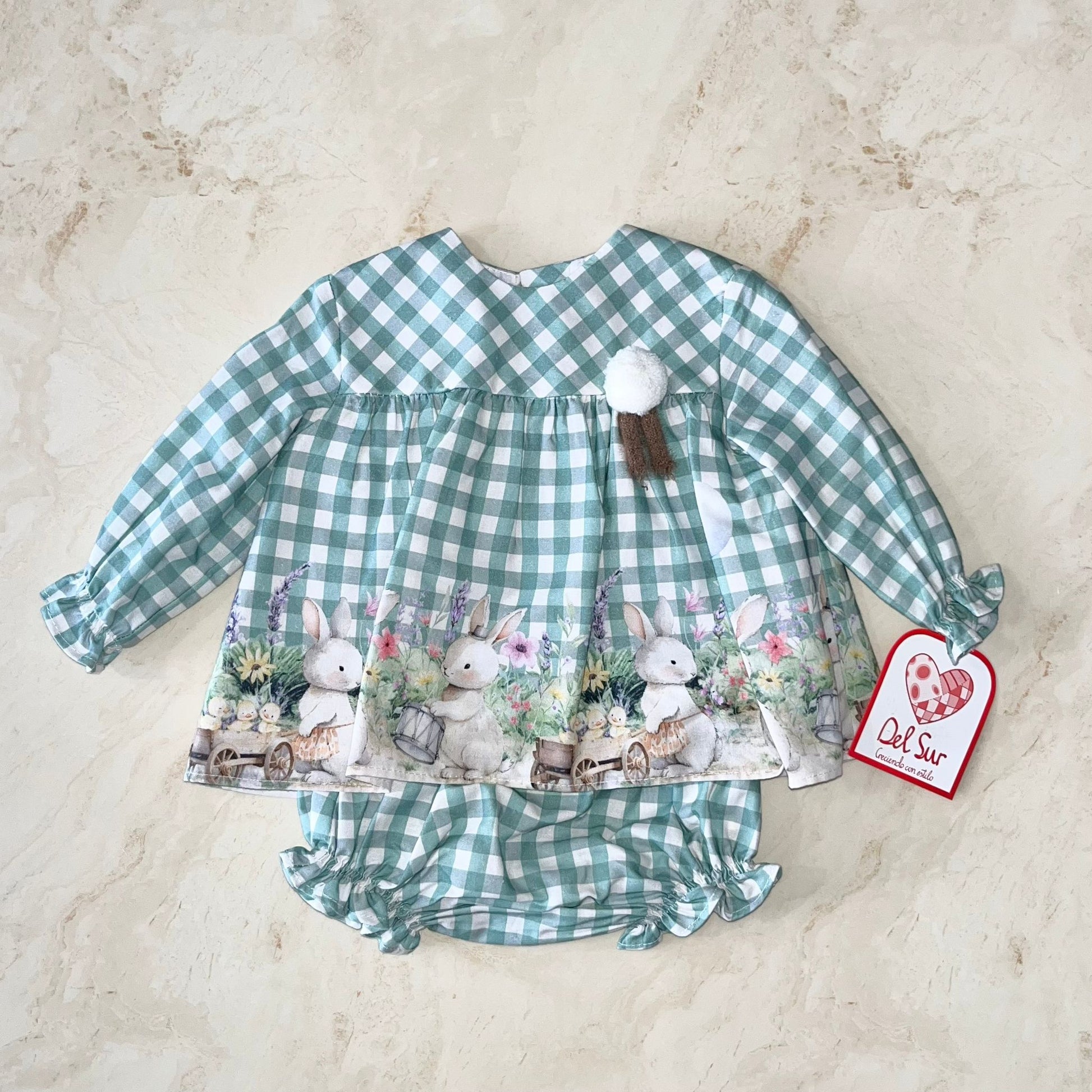 Del Sur Blusa e coulotte A quadri - Anima Kids