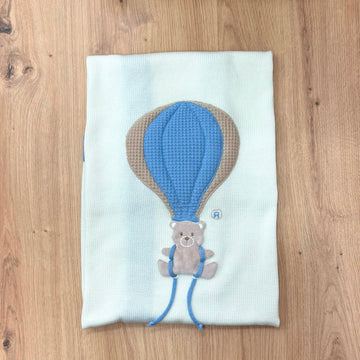 Marlù copertina in lana Mongolfiera