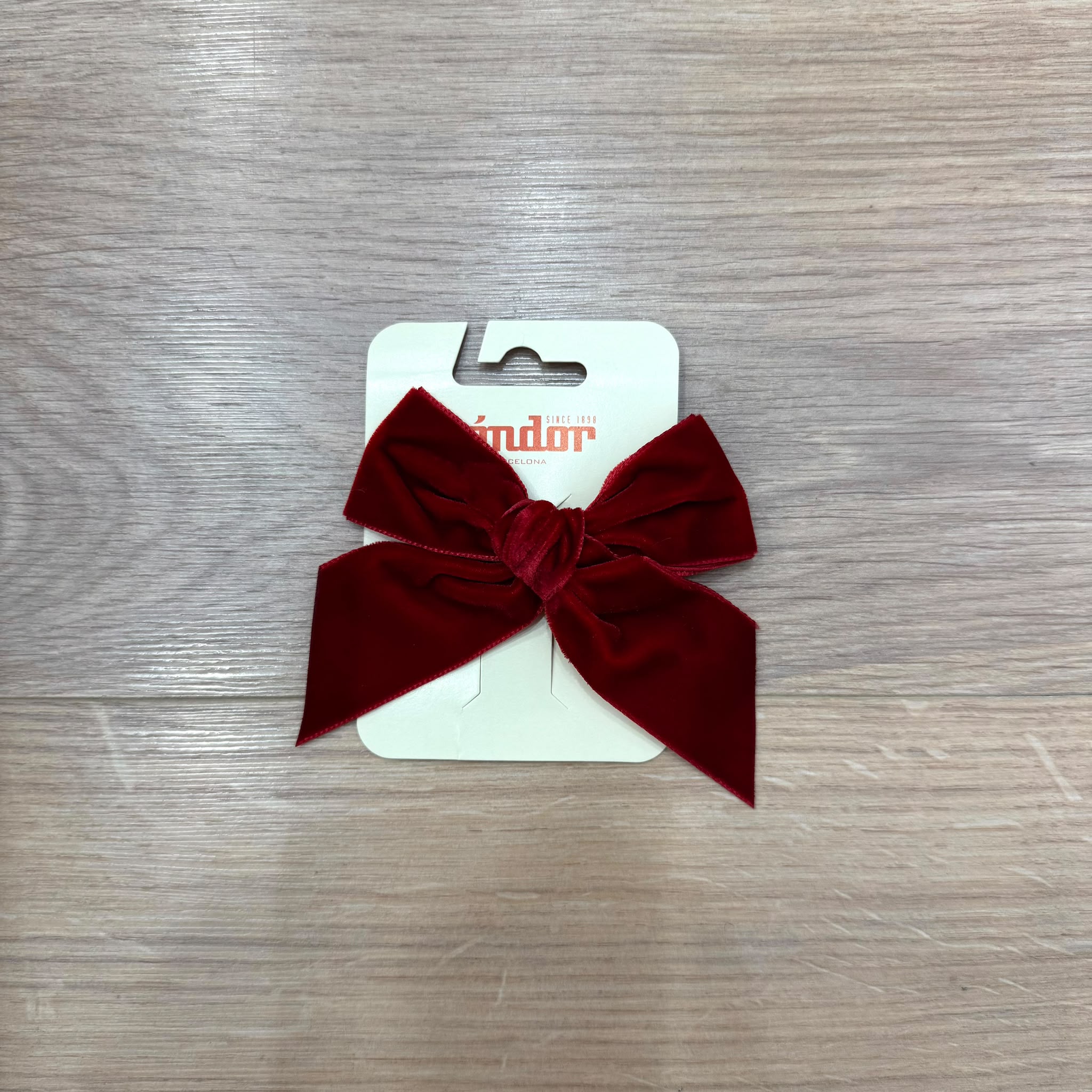Condor clip fiocco in velluto