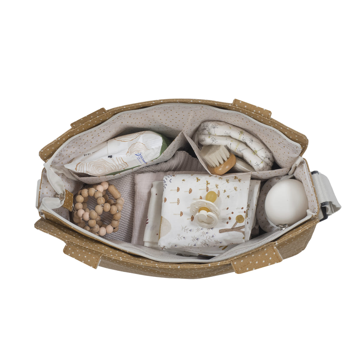 Walking Mum Borsa fasciatoio Pois Poppy Cannella