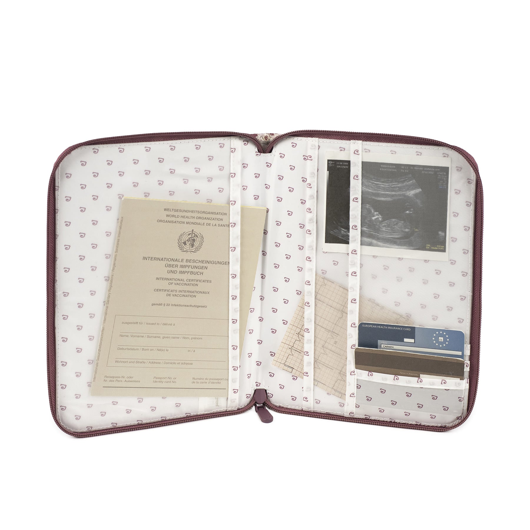 Pasito a Pasito Portadocumenti Cherry Flowers