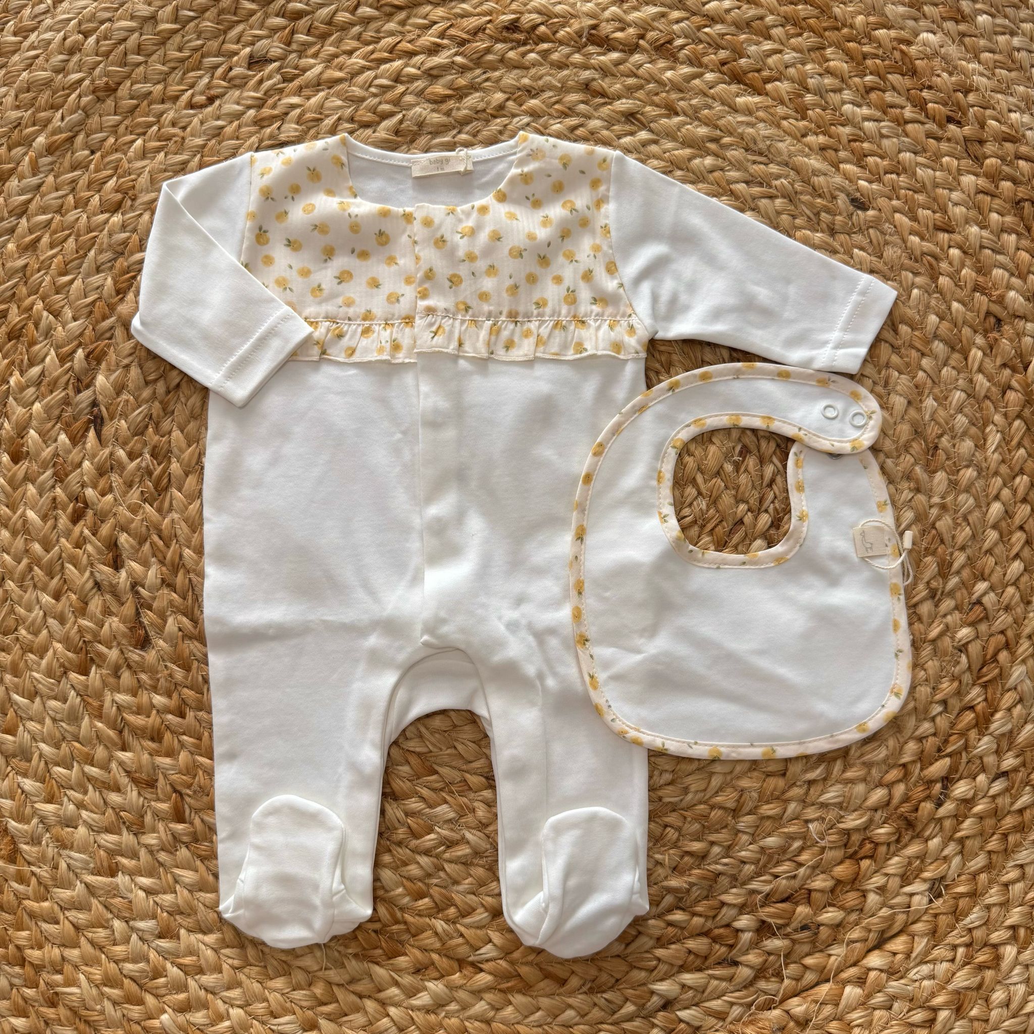 Baby Gi Tutina in cotone Limoni